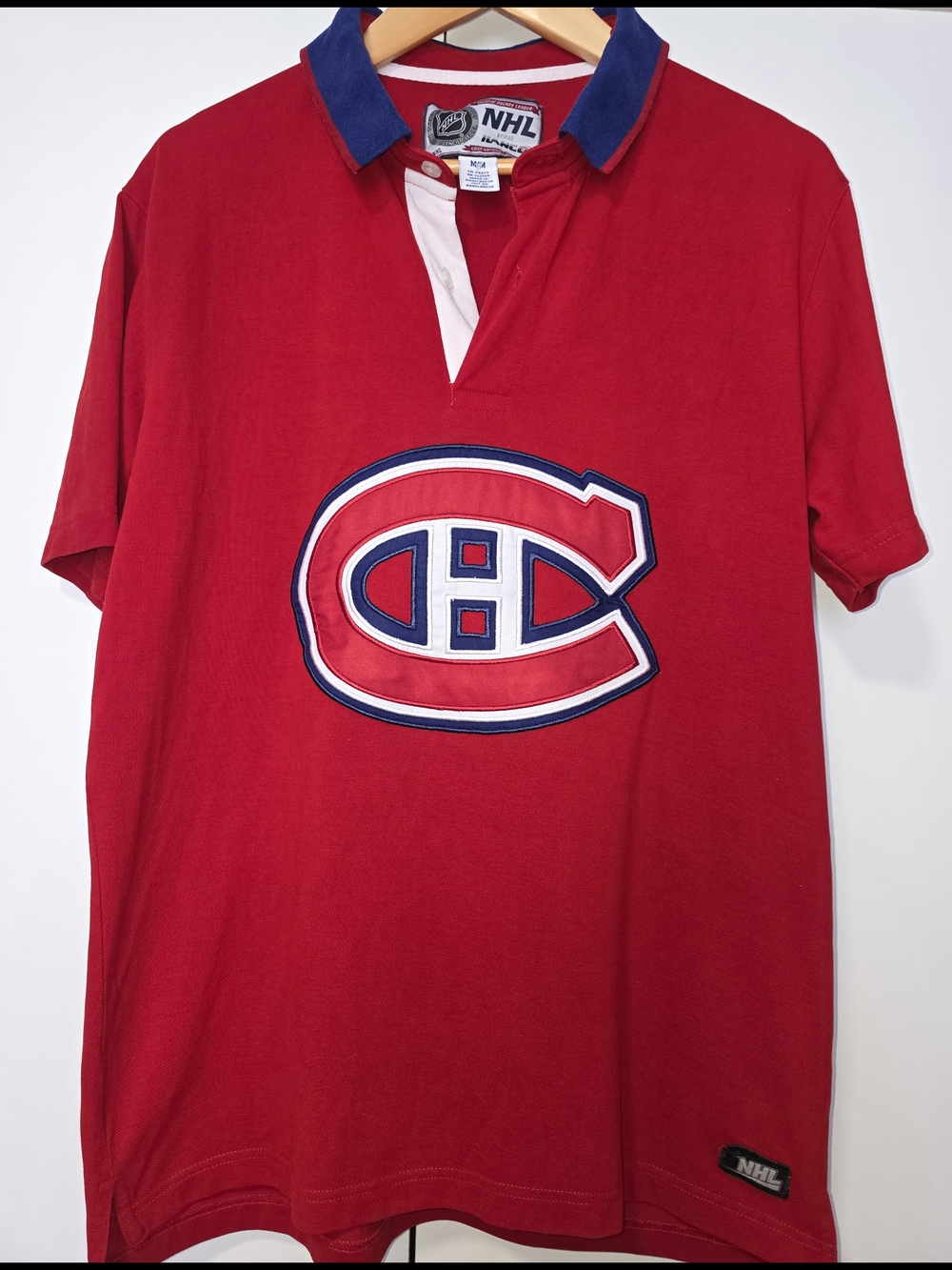 NHL By Ilanco  Montreal Canadiens ❤️ Red Polo Rugby '90